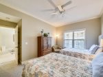 Guest Bedroom with TV and Access to Shared Bath at 304 North Shore Place